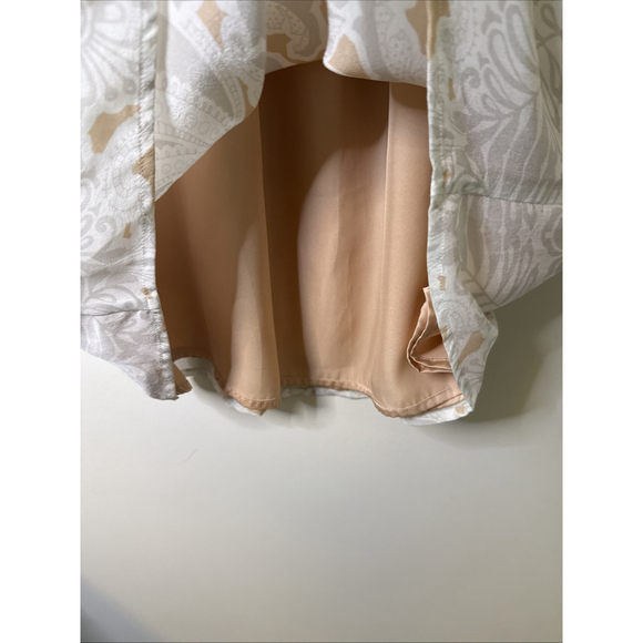 NWT Mint Velvet Women’s European Boutique Floral Light Peach Dress 100% Silk - Picture 5 of 7